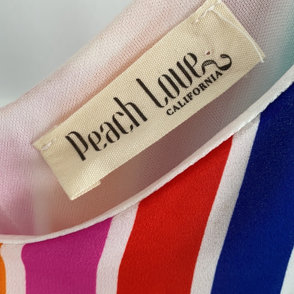 Peach Love California rainbow striped maxi dress - Picture 4 of 7